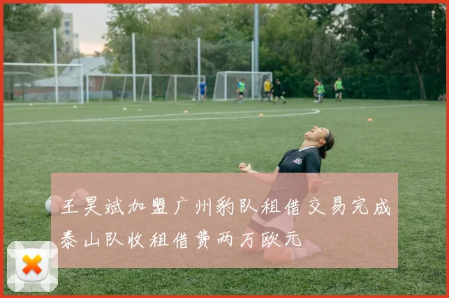 王昊斌加盟广州豹队租借交易完成泰山队收租借费两万欧元